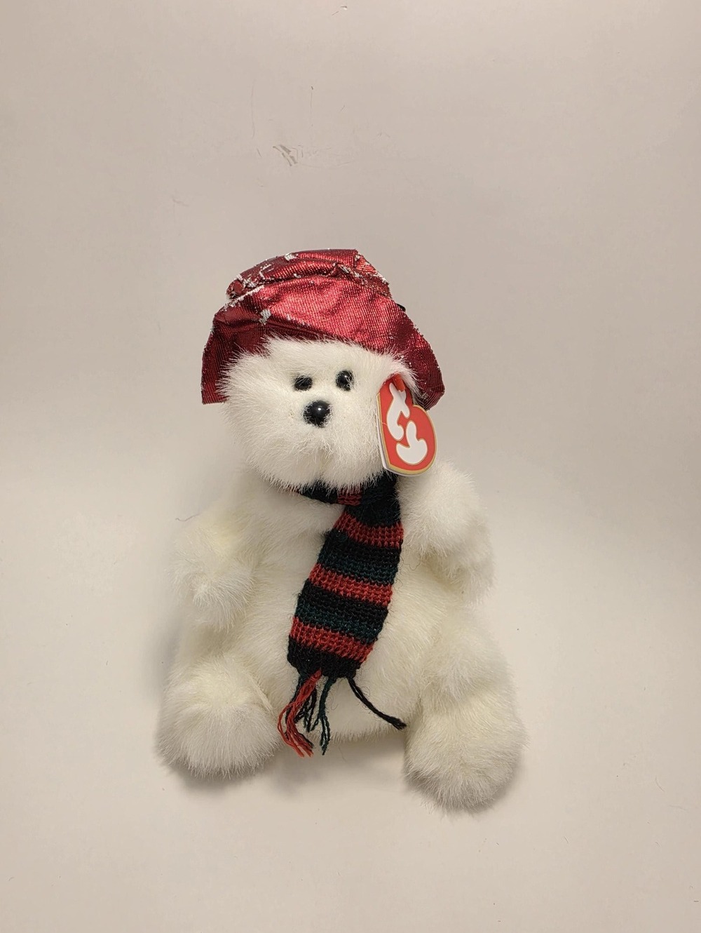 Ty Attic Treasures Collection “North” the Bear, Peeling Hat (6 inch)